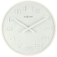 Ceas de perete NeXtime Wood Wood 35cm  alb - 1