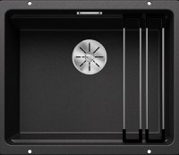 Chiuveta bucatarie Blanco Etagon 500-U  530x460mm  2 sine glisante  montare sub blat  Silgranit antracit - 1