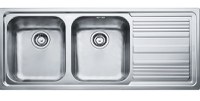 Chiuveta bucatarie Franke Logica Line LLX 621 cu 2 cuve  picurator dreapta  1160x500mm  inox lucios - 1
