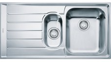 Chiuveta bucatarie Franke Neptune NEX 651  2 cuve inegale  picurator stanga  1000x510mm  inox lucios