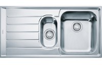 Chiuveta bucatarie Franke Neptune NEX 651  2 cuve inegale  picurator stanga  1000x510mm  inox lucios - 1
