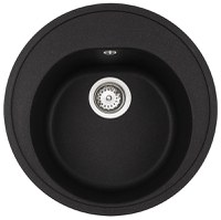 Chiuveta bucatarie tegranit Teka Centroval 45 TG rotunda  d 510mm  Schwarzmetallic - 1