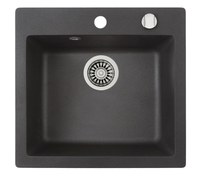 Chiuveta bucatarie Teka Clivo 50 S-TQ  455 x 495mm  tegranit Schwarzmetallic - 1
