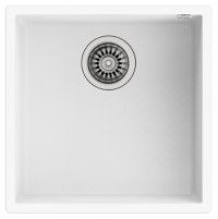 Chiuveta bucatarie Teka Maestro Square 40.40 TG  440x440mm  montare sub blat  Tegranite White - 1