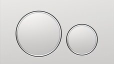 Clapeta actionare Geberit Sigma20 EasyToClean crom mat. detalii crom lucios