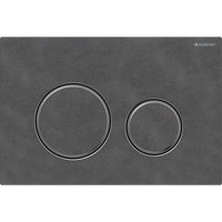 Clapeta actionare Geberit Sigma21 ardezie mustang  detalii crom negru - 1