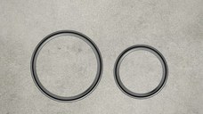 Clapeta actionare Geberit Sigma21 beton  detalii crom negru