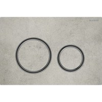 Clapeta actionare Geberit Sigma21 beton  detalii crom negru - 1