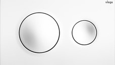 Clapeta actionare Viega Visign for Style 20  alb alpin