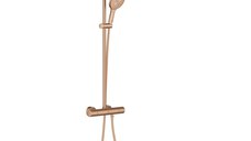 Coloana de dus Grohe Rainshower SmartActive 310 cu baterie termostatata  9 5l/min  brushed warm sunset