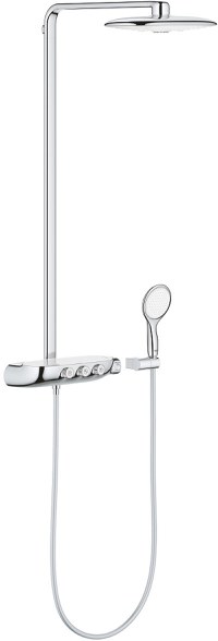 Coloana de dus Grohe Rainshower System SmartControl Duo 360 cu baterie termostatata  moon white - 1