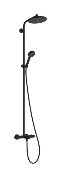 Coloana de dus Hansgrohe Activera S 240 1jet EcoSmart cu baterie cada termostatata Ecostat Fine  negru mat - 1