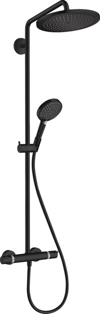 Coloana de dus Hansgrohe Croma Select S 280 1jet cu baterie termostatata  negru mat - 1