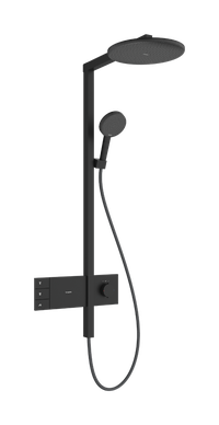 Coloana de dus Hansgrohe Raindance Alive S 300 2jet EcoSmart cu baterie termostatata ShowerSelect Comfort  negru mat - 1