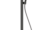 Coloana de dus Hansgrohe Raindance Alive S 300 2jet EcoSmart cu baterie termostatata ShowerSelect Comfort  negru periat