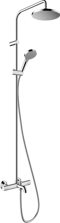 Coloana de dus Hansgrohe Vernis Blend 200  1 jet cu baterie de cada termostatata  crom - 1