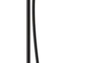 Coloana de dus Hansgrohe Vernis Shape 230  1 jet cu baterie termostatata  negru mat
