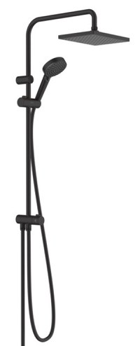Coloana de dus Hansgrohe Vernis Shape Reno EcoSmart fara baterie de dus  negru - 1
