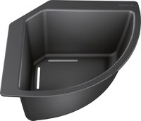 Cos de colt pentru chiuveta Blanco 215x215mm  negru - 1