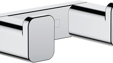 Cuier baie dublu Hansgrohe AddStoris  crom