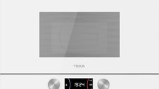 Cuptor cu microunde incorporabil Teka ML 8220 BIS L WH stanga 850W  9 retete presetate  baza ceramica  grill rabatabil 1200W  Cristal White/ Infinity Glass
