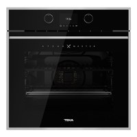Cuptor electric incorporabil Teka Steak Master  grill 2x1200 W  gratar fonta  63 litri  12 functii  DualClean  inox antipata- cristal negru - 1