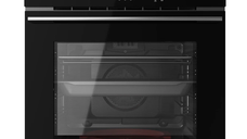 Cuptor electric Teka EasySteam HLB 8408 BK 70 litri net  9 functii  HydroClean   Infinity Glass  cristal negru