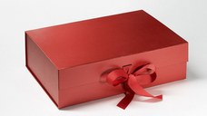 Cutie cadou Folda A4 Deep  inchidere magnetica si fundita  Pearl Red