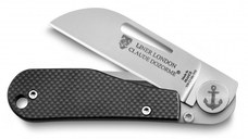 Cutit pliabil de buzunar Claude Dozorme Liner Lock London  maner carbon  lama inox