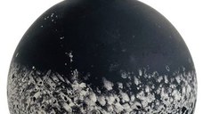 Decoratiune brad Deko Senso glob 12cm  sticla  negru cu patina alba