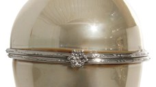 Decoratiune brad Deko Senso ou 11cm sticla auriu perlat