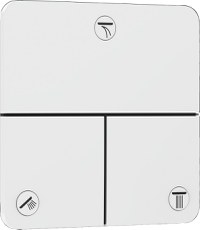 Divertor Hansgrohe ShowerSelect Comfort Q cu 3 functii cu montaj incastrat  necesita corp ingropat  alb mat - 1