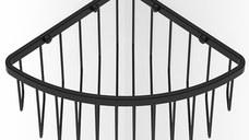 Etajera de colt Decor Walther  negru mat