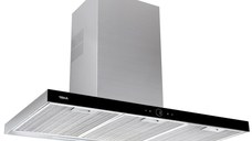 Hota decorativa Teka DLH 1186 T ultraslim  110cm  3 trepte + intensiv  920 m3/h Free Outlet  Inox - cristal negru