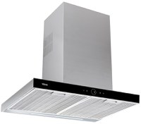 Hota decorativa Teka DLH 686 T ultraslim  60cm  3 trepte + intensiv  920 mc/h Free Outlet  Inox - cristal negru - 1