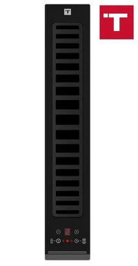 Hota modulara Teka FIH 16760 TOS BK Downdraft  3 trepte + Turbo  max. 600 m3/h  sistem de extractie perimetrala  cristal negru - 1