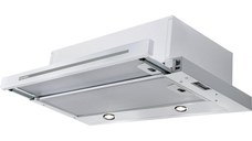 Hota telescopica incorporabila Franke Smart FSM 601 WH GL  2   60 cm  max 380 mc/h  Cristallo Bianco