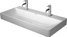 Lavoar dublu Duravit DuraSquare 100cm  fara preaplin  cu capac ceramic pentru ventil inclus si finisaj suplimentar