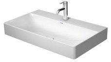 Lavoar Duravit DuraSquare 80x47 cm  fara preaplin  ventil fix cu capac ceramic  finisaj suplimentar