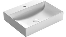 Lavoar Globo Le Lastre cu margine subtire 60x47cm  montare pe mobilier  alb