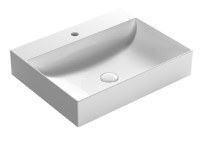 Lavoar Globo Le Lastre cu margine subtire 60x47cm  montare pe mobilier  alb - 1