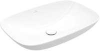 Lavoar rectangular tip bol Villeroy&Boch Loop&Friends 62x42cm cu preaplin  material TitanCeram  montare pe blat - 1
