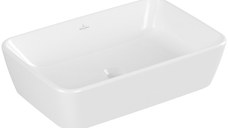 Lavoar rectangular Villeroy & Boch Architectura Ceramic Plus  60x40.5cm  montare pe blat  Alb Alpin