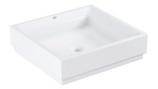 Lavoar tip bol Grohe Cube Ceramic 50cm  fara orificiu baterie  PureGuard  alb