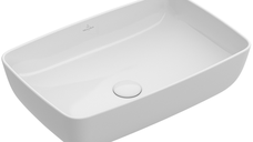 Lavoar tip bol Villeroy & Boch Artis 58x38cm  fara orificiu baterie  fara preaplin  montare pe blat