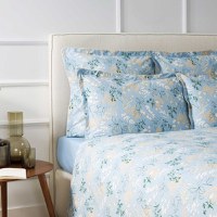 Lenjerie de pat Jardin Secret Embellie  200x200cm cu 2 fete de perna 50x75cm  Albastru Arctique - 1