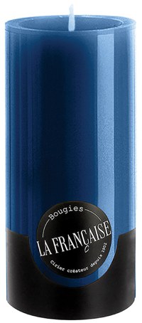 Lumanare La Francaise Colorama Cylindre d 7cm  h 15cm  75 ore  albastru - 1