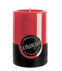 Lumanare La Francaise Colorama Cylindre Timeless d 7cm  h 10cm  50 ore  rosu - 1