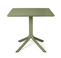Masa exterior Nardi Clip 80  h 75cm  80x80cm  verde agave - 1