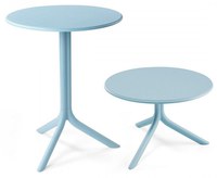 Masa exterior Nardi Spritz  h 76.5cm  diametru 60.5cm  albastru celeste - 1